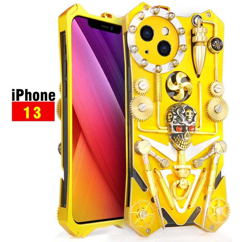 Maliben | Mechanic Skull Cyberpunk Style Iphone Case