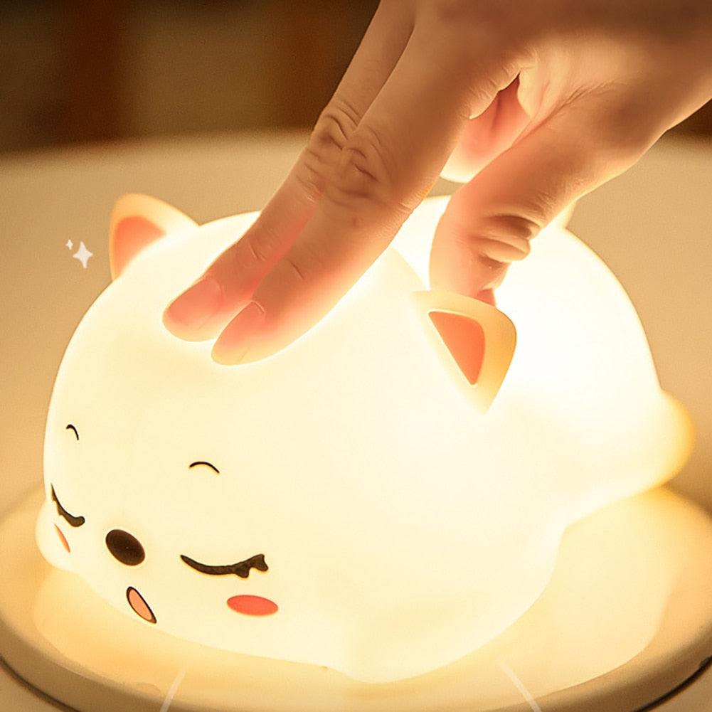 Maliben | Mini Cat Led Touch Sensor Night Lamp