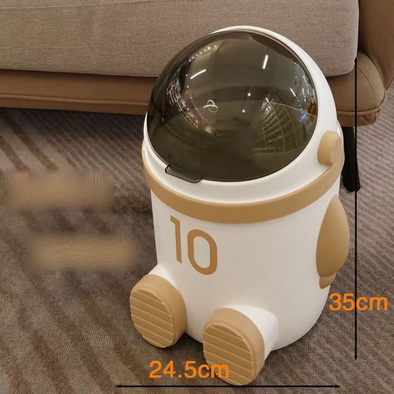 Maliben | Mini Astronaut Shape Cute Office Trash Can