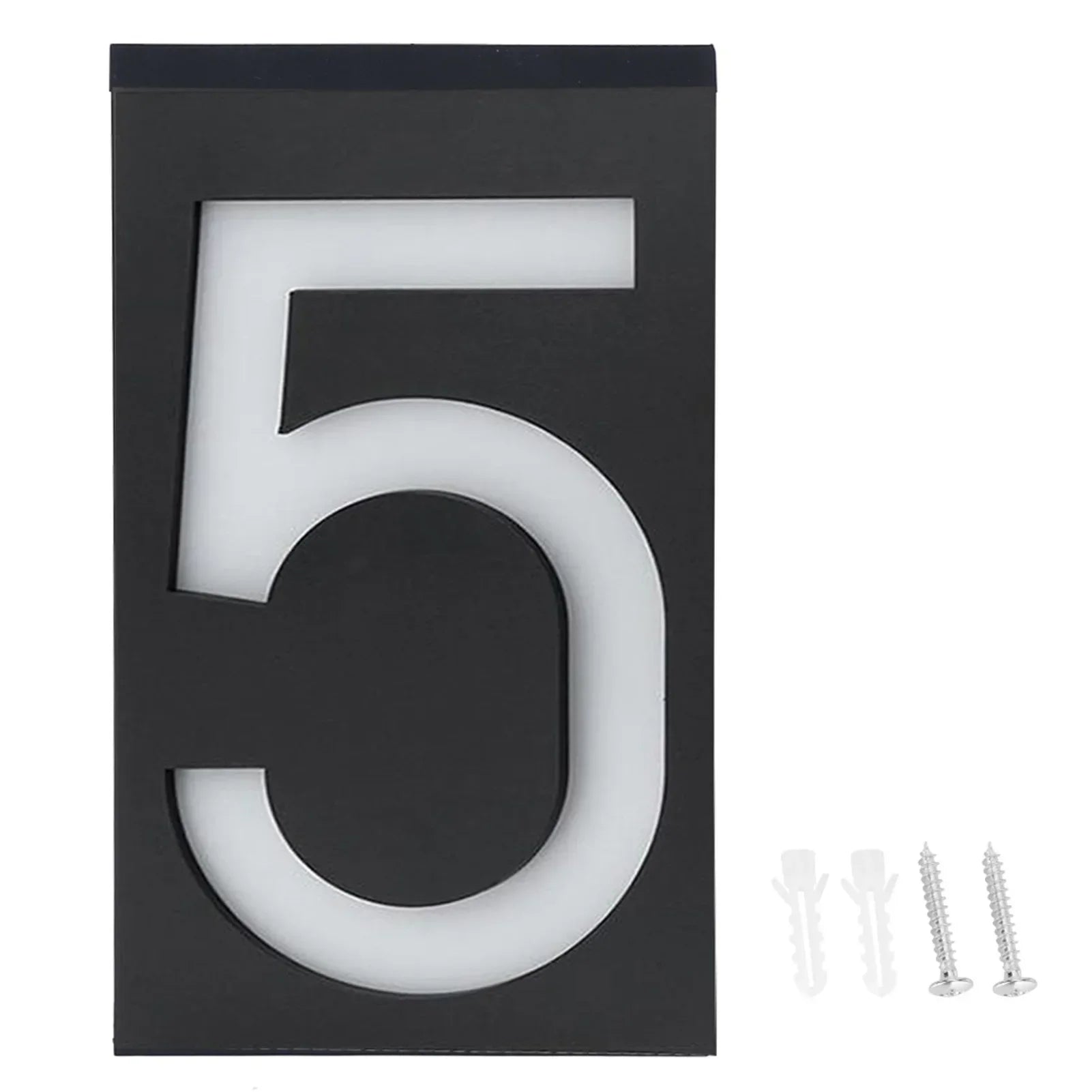 Maliben | Numelux Solar House Number Light | Led IllumInated | Weatherproof Ip55 | Automatic Light in Darkness