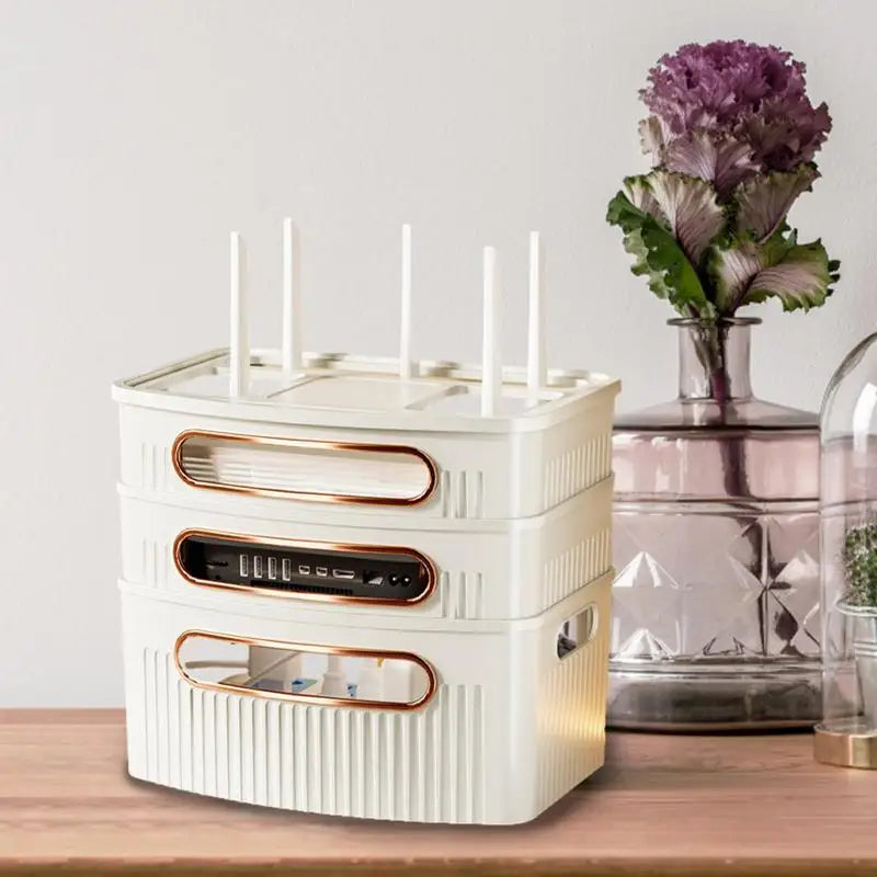 Maliben | Dustproof Decorative Router Storage Box Organizer