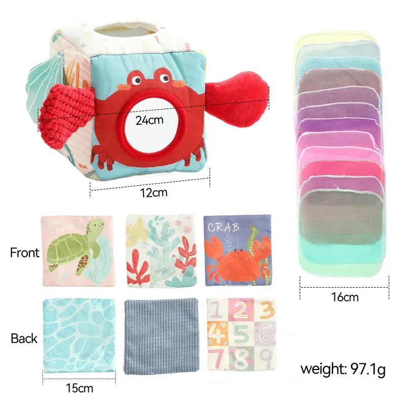Maliben | Snuzziebox | Sensory Play – Montessori Tissue Box Toy For Babies