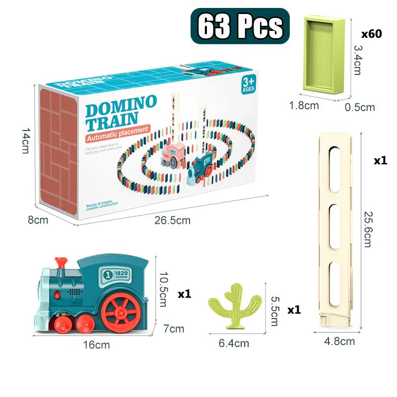 Maliben | Creative Domino Express - Play And Learn With Colorful Stones