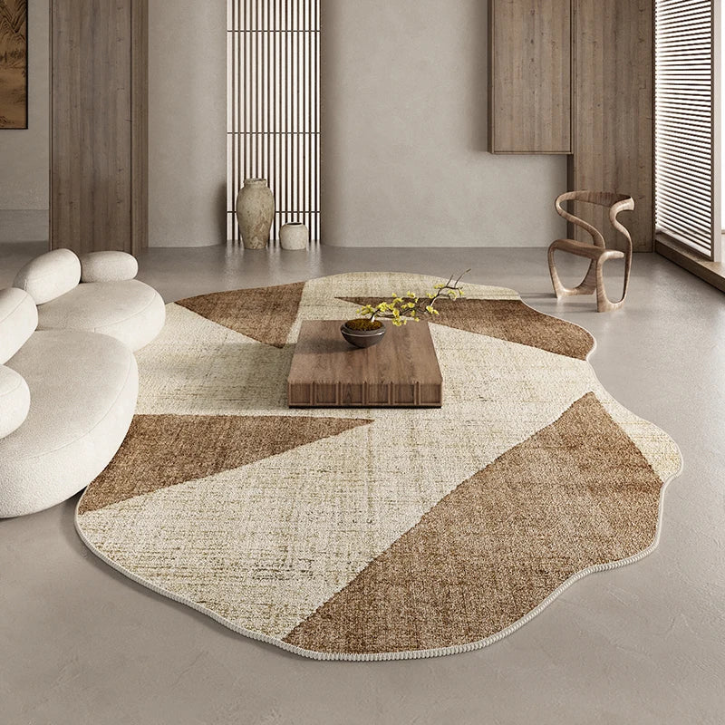 Maliben | Irregular Area Rug For Bedroom And Living Room Carpet
