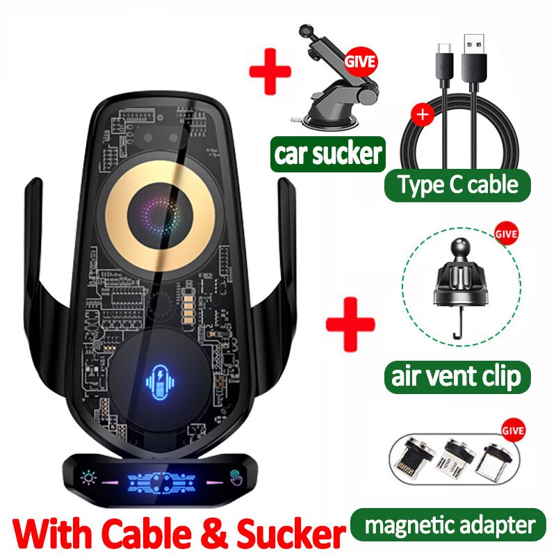 Maliben | Automatic Magnetic Wireless Charging Car Phone Holder