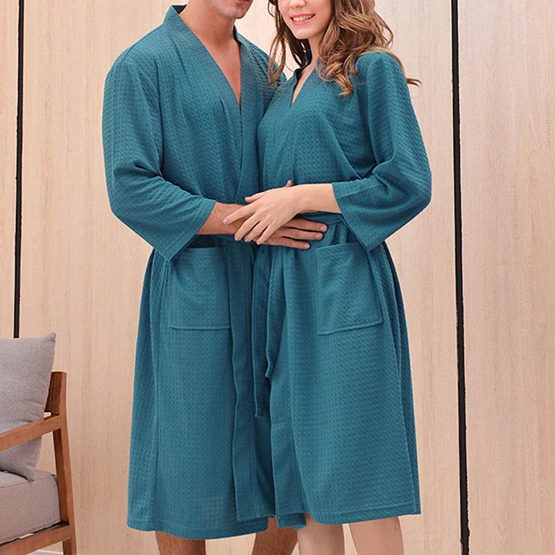 Maliben Autumn Bathrobe for Men and Women
