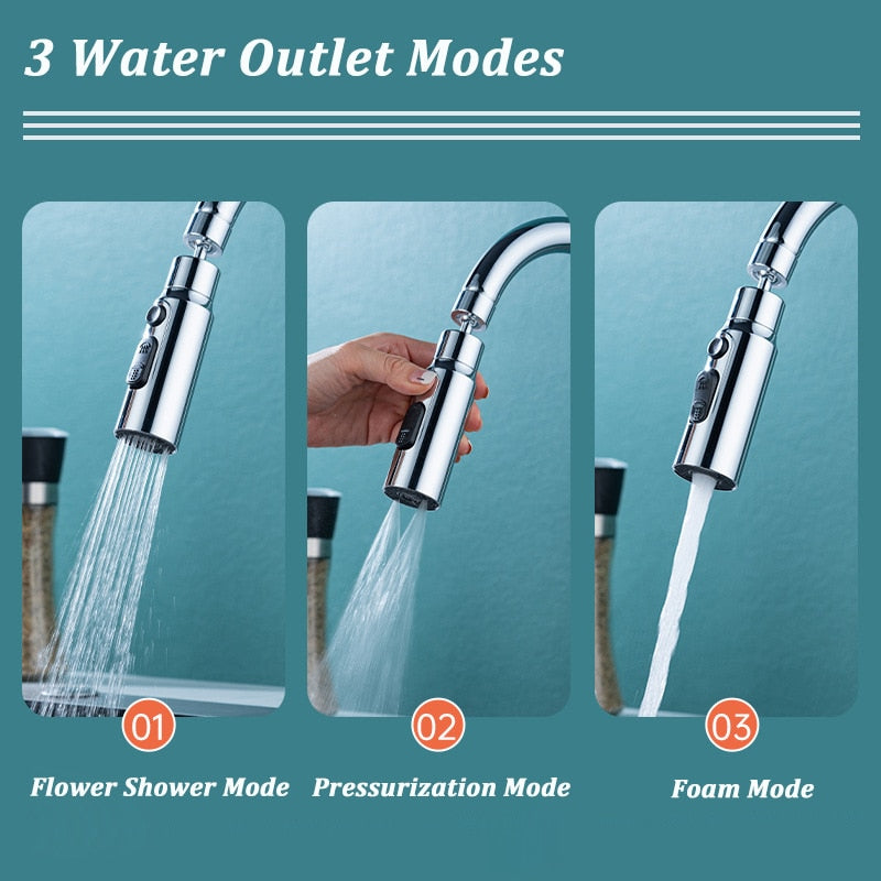 Maliben | 3-Mode Anti-Splash Faucet Adapter