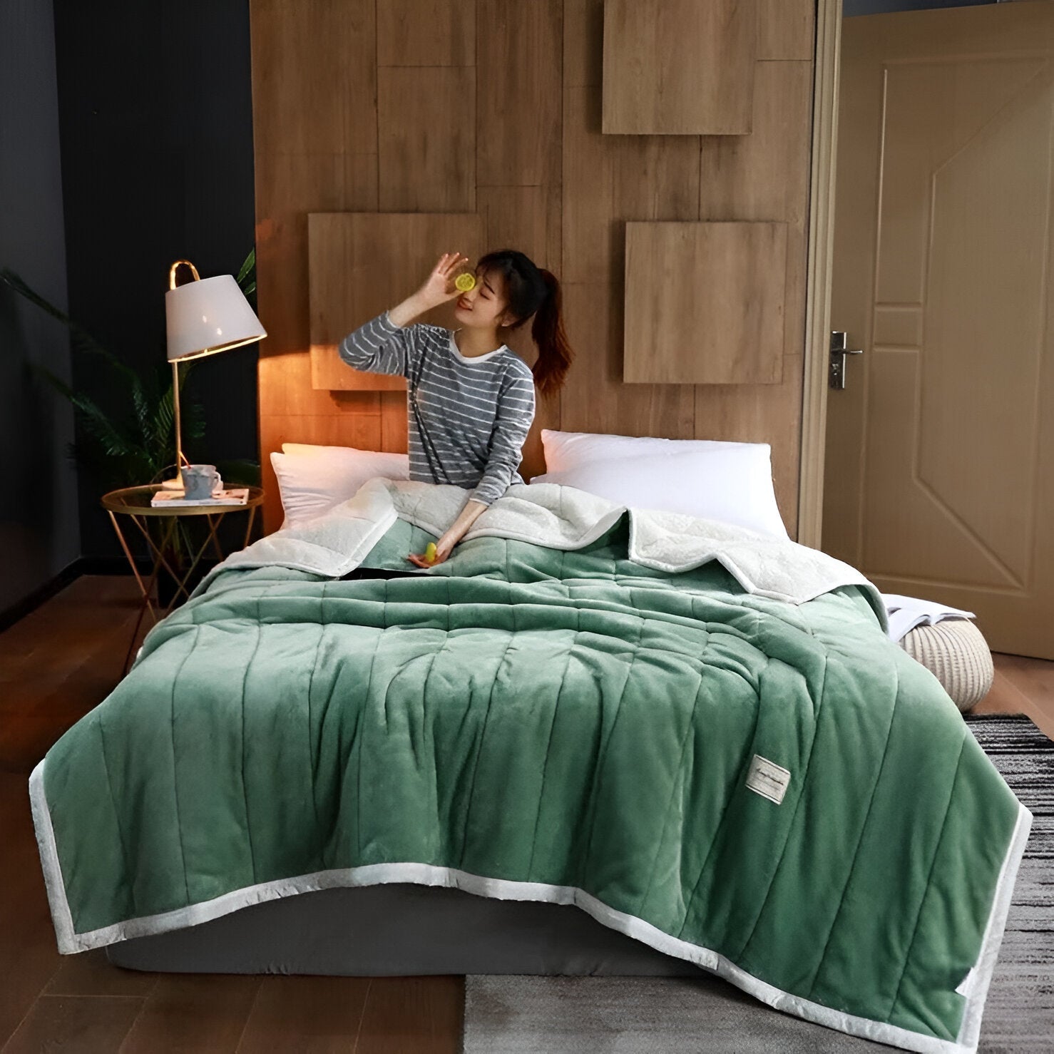 Maliben | Luxury Fleece Blanket Super Soft Warm And Cozy High Quality Materials