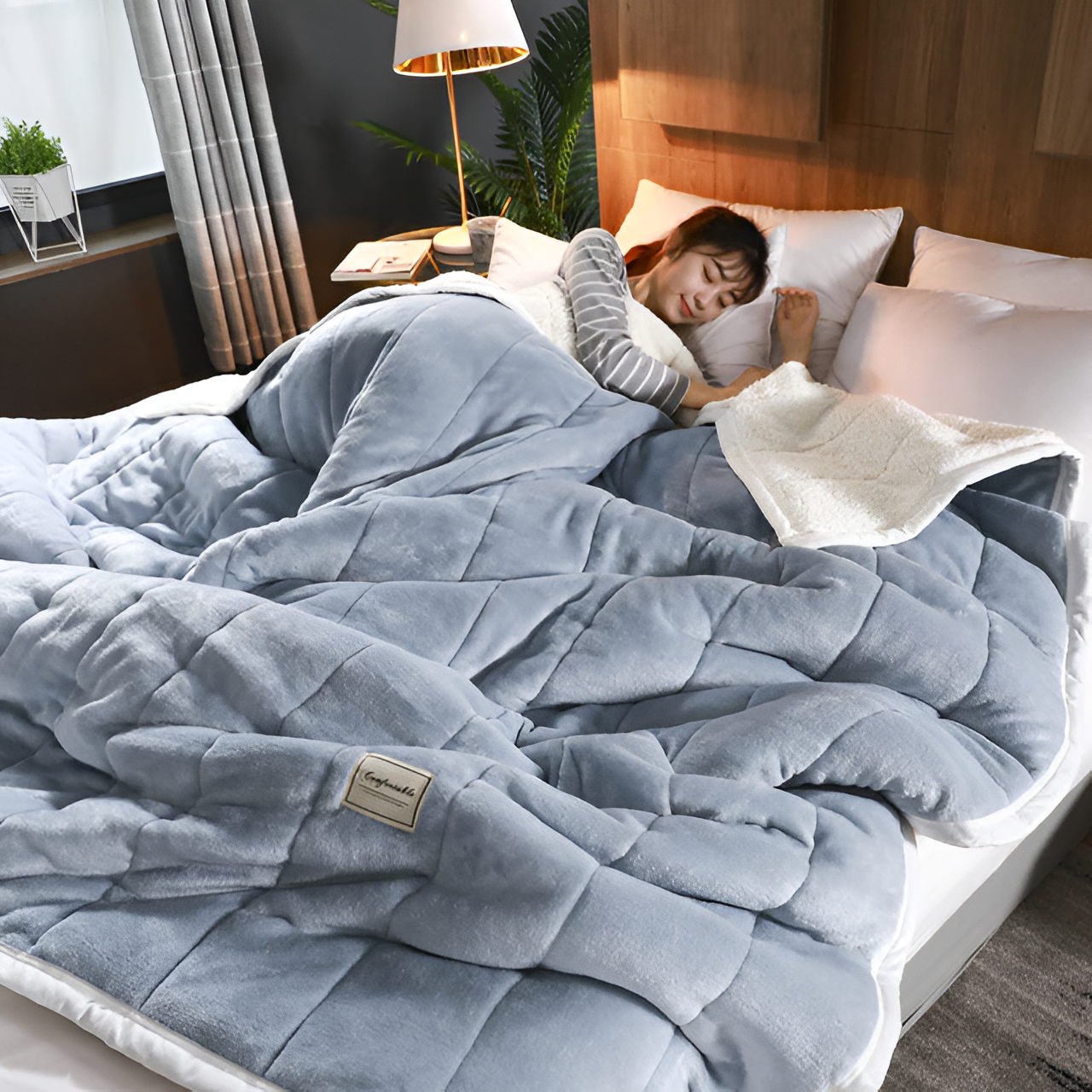 Maliben | Luxury Fleece Blanket Super Soft Warm And Cozy High Quality Materials