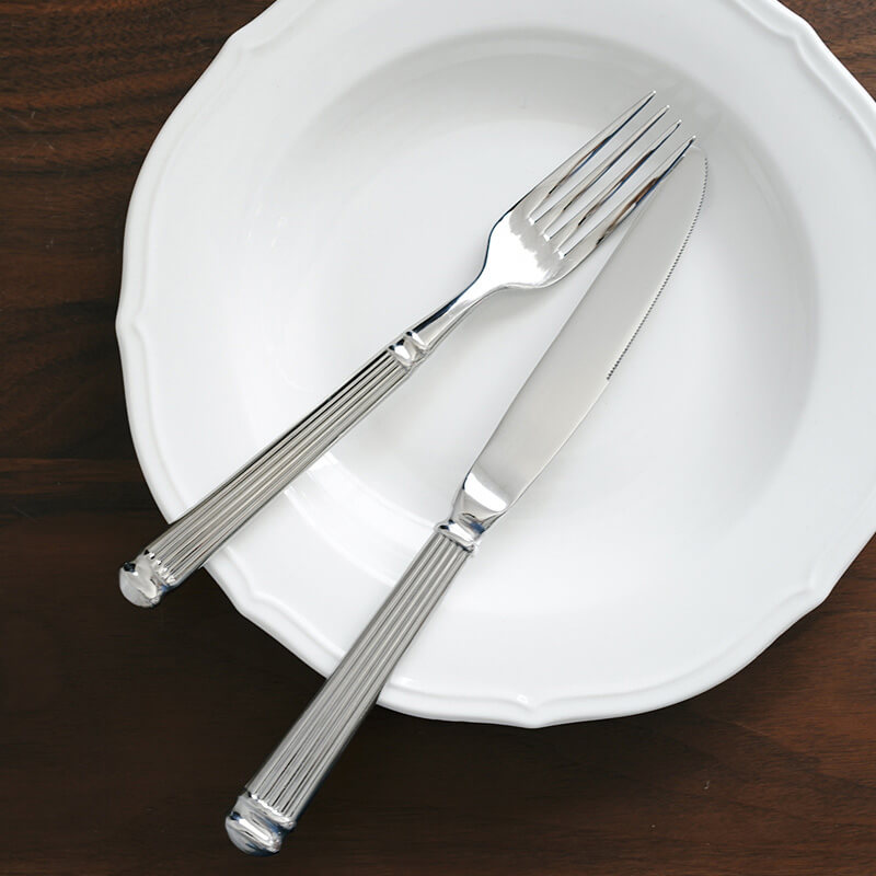 Maliben Simple Striped Cutlery 4 Piece Set