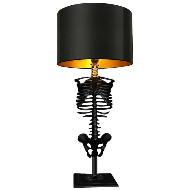 Maliben | Handcrafted Gothic Skeleton Table Lamp