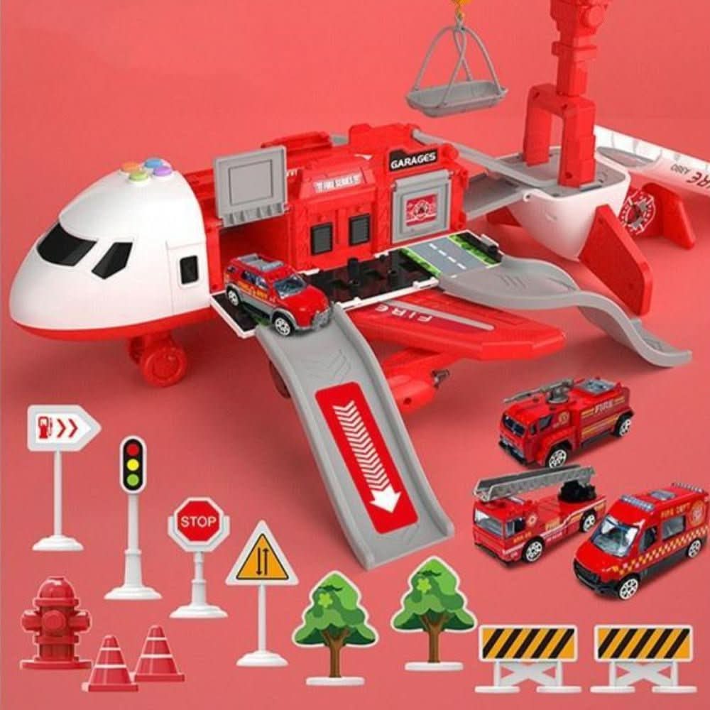 Maliben | Skyquest Adventure Airplay Set – Educational Airplane And Vehicle Toy For Children
