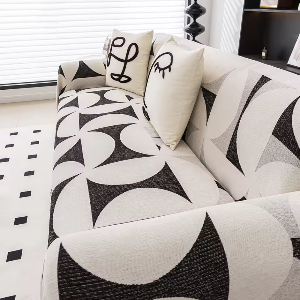 Maliben | Windmill Pattern Sofa Cover