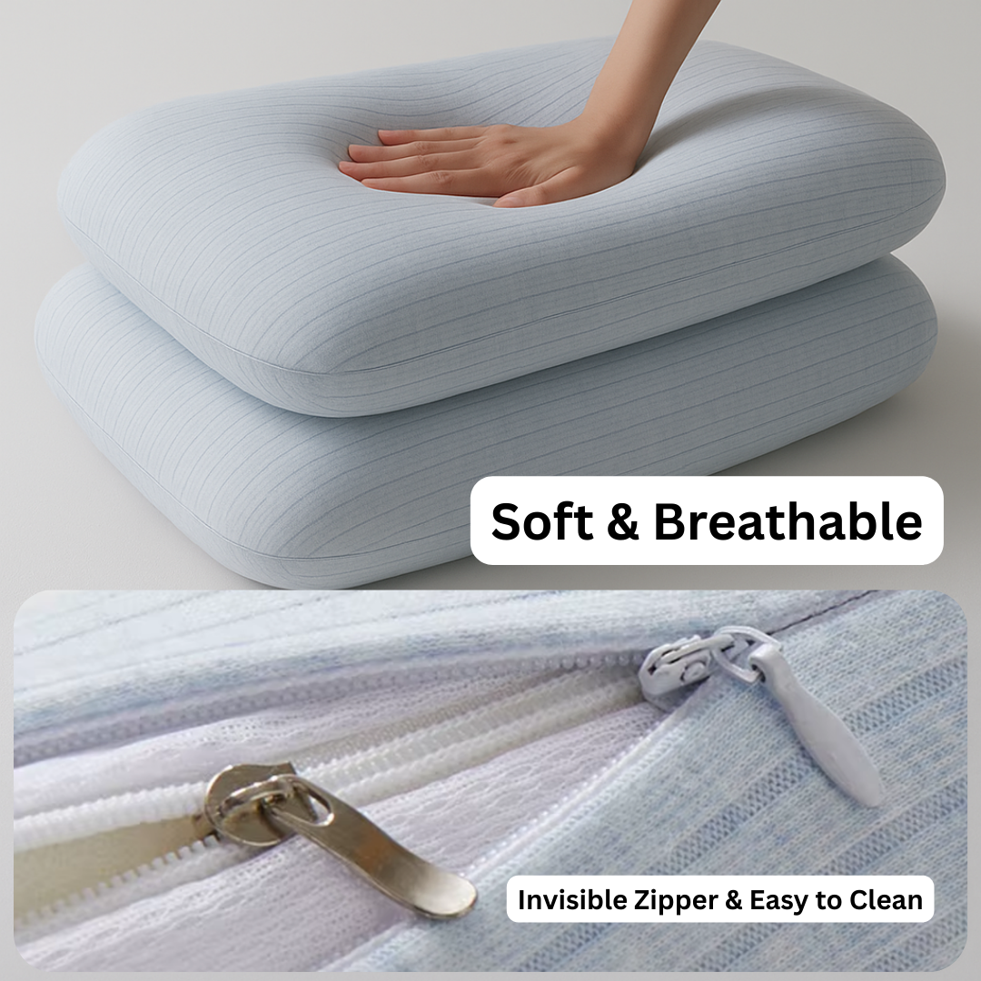 Maliben | Therapeutic Cotton Cover Natural Latex Pillow