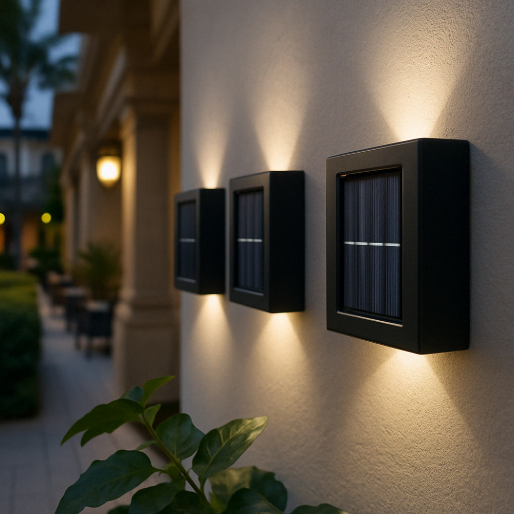 Maliben | Solarglow Luxe Solar Wall Lamps – Wireless, Stylish & Ready For Sultry Evenings