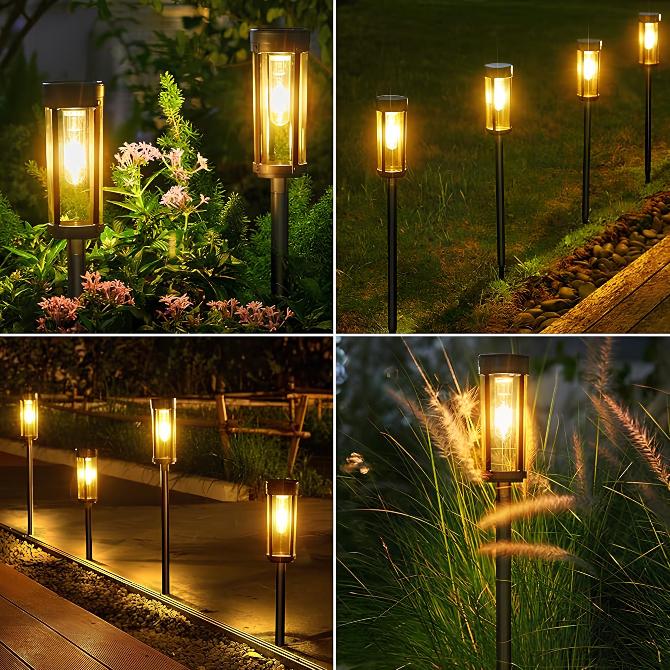 Maliben | Solar Torch Light Solaria | Automatic Twilight Sensor | 12h Light Duration | Weatherproof Design