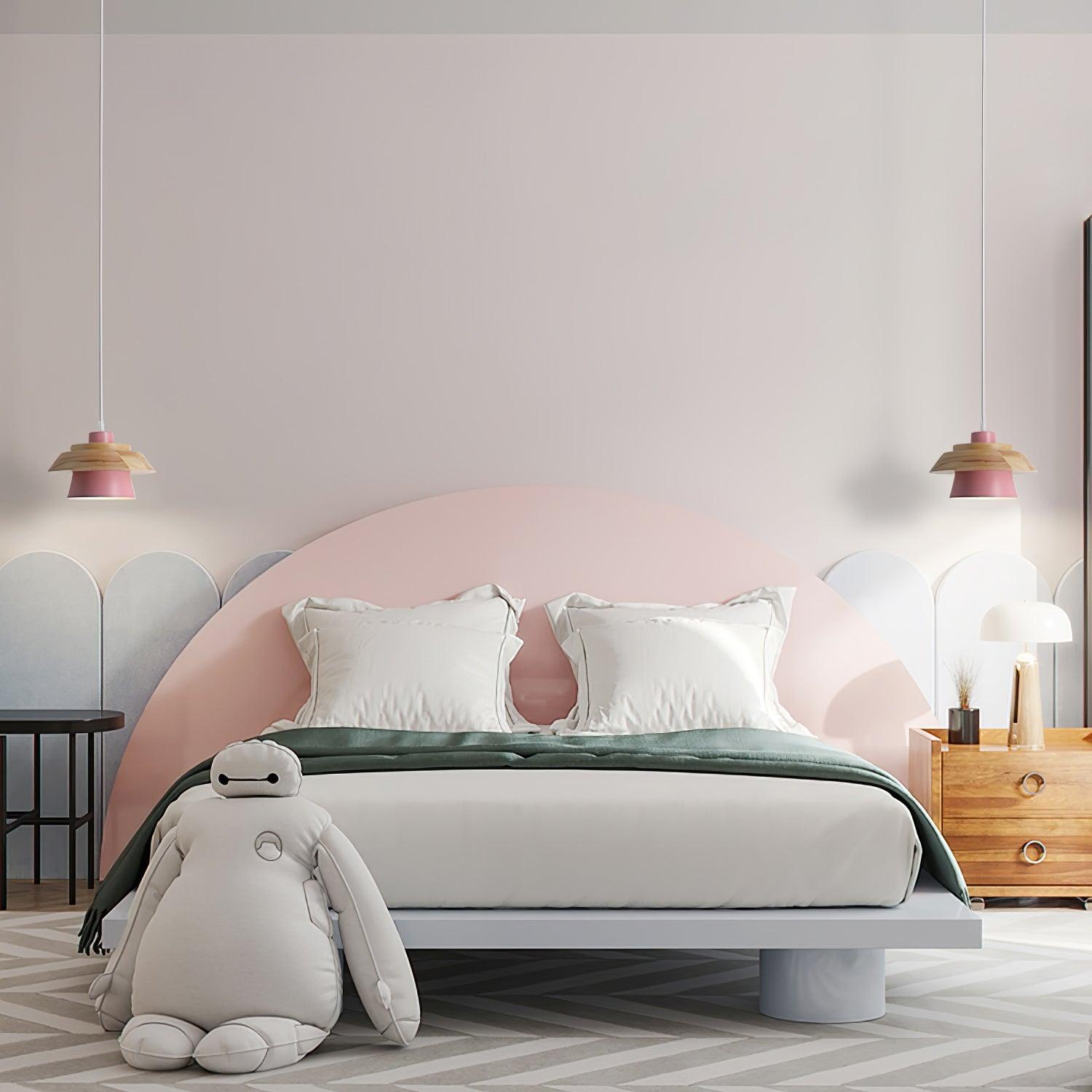 Maliben | Nordicmacaron Luxury Ceiling Lamp - Scandinavian Design With Wooden Finish