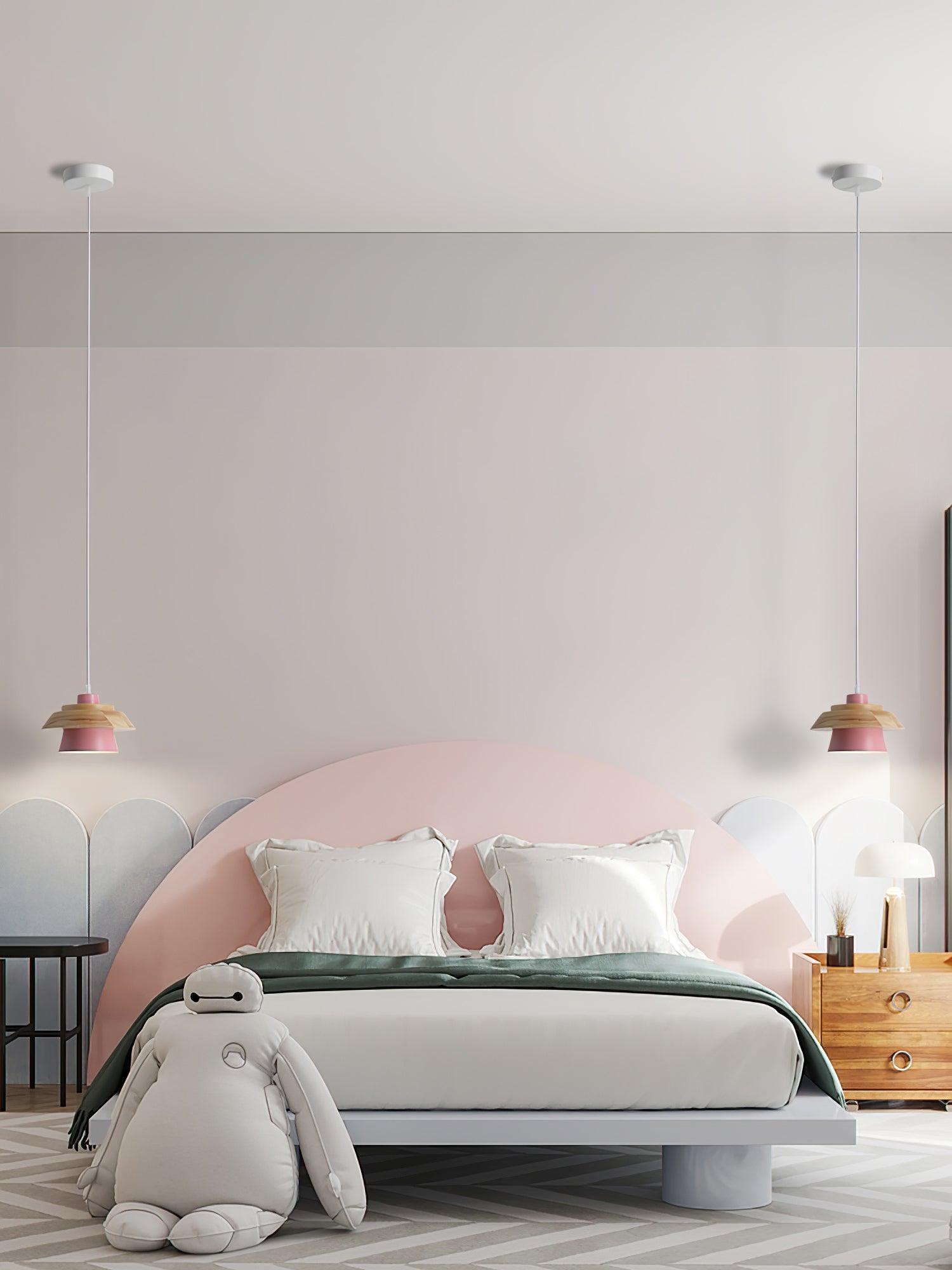 Maliben | Nordicmacaron Luxury Ceiling Lamp - Scandinavian Design With Wooden Finish