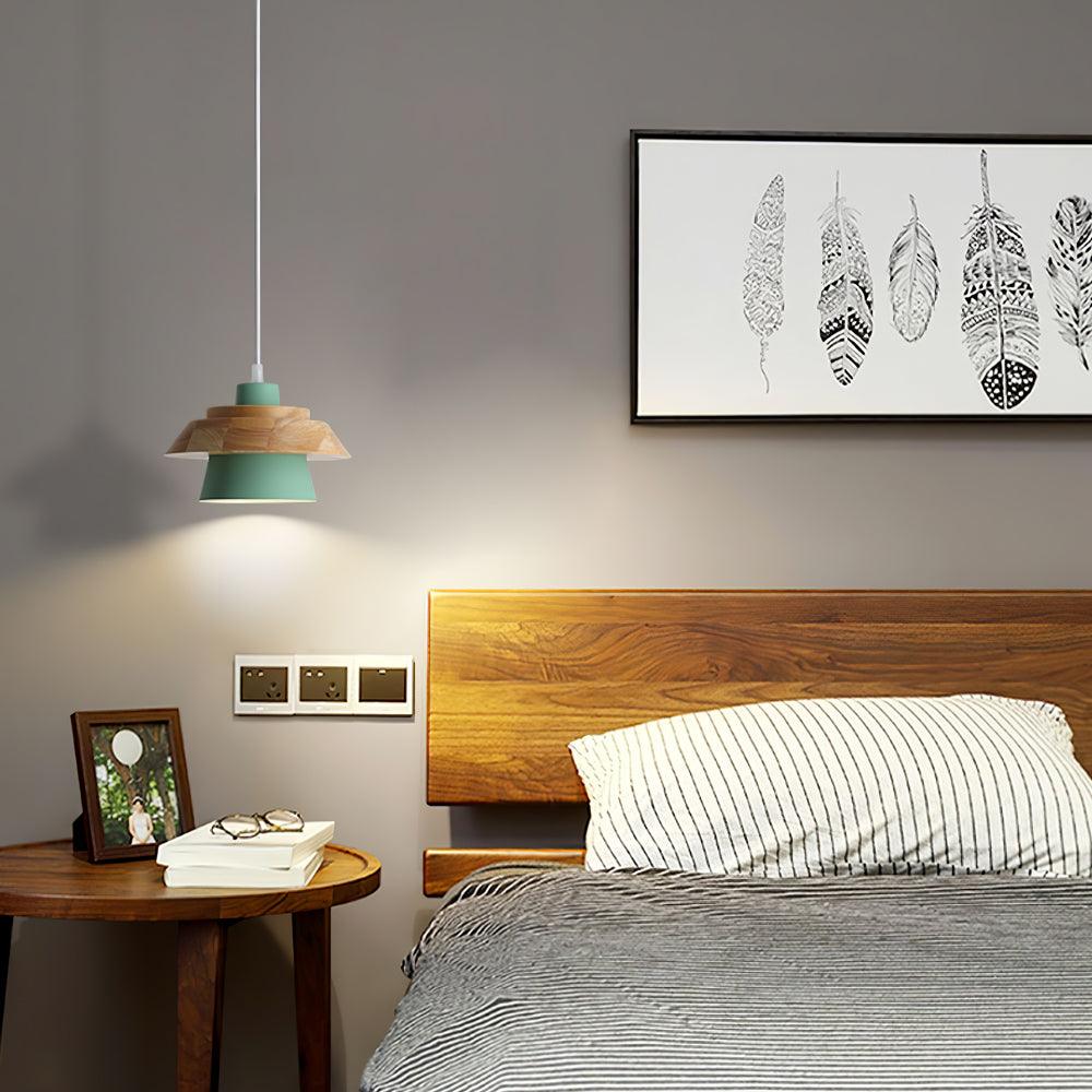 Maliben | Nordicmacaron Luxury Ceiling Lamp - Scandinavian Design With Wooden Finish