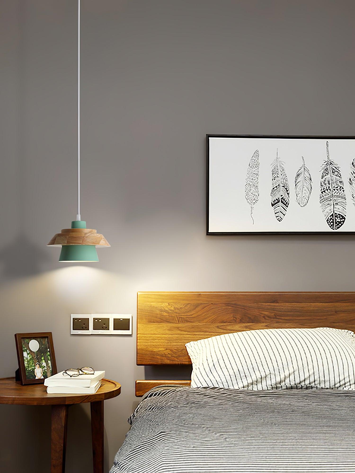 Maliben | Nordicmacaron Luxury Ceiling Lamp - Scandinavian Design With Wooden Finish