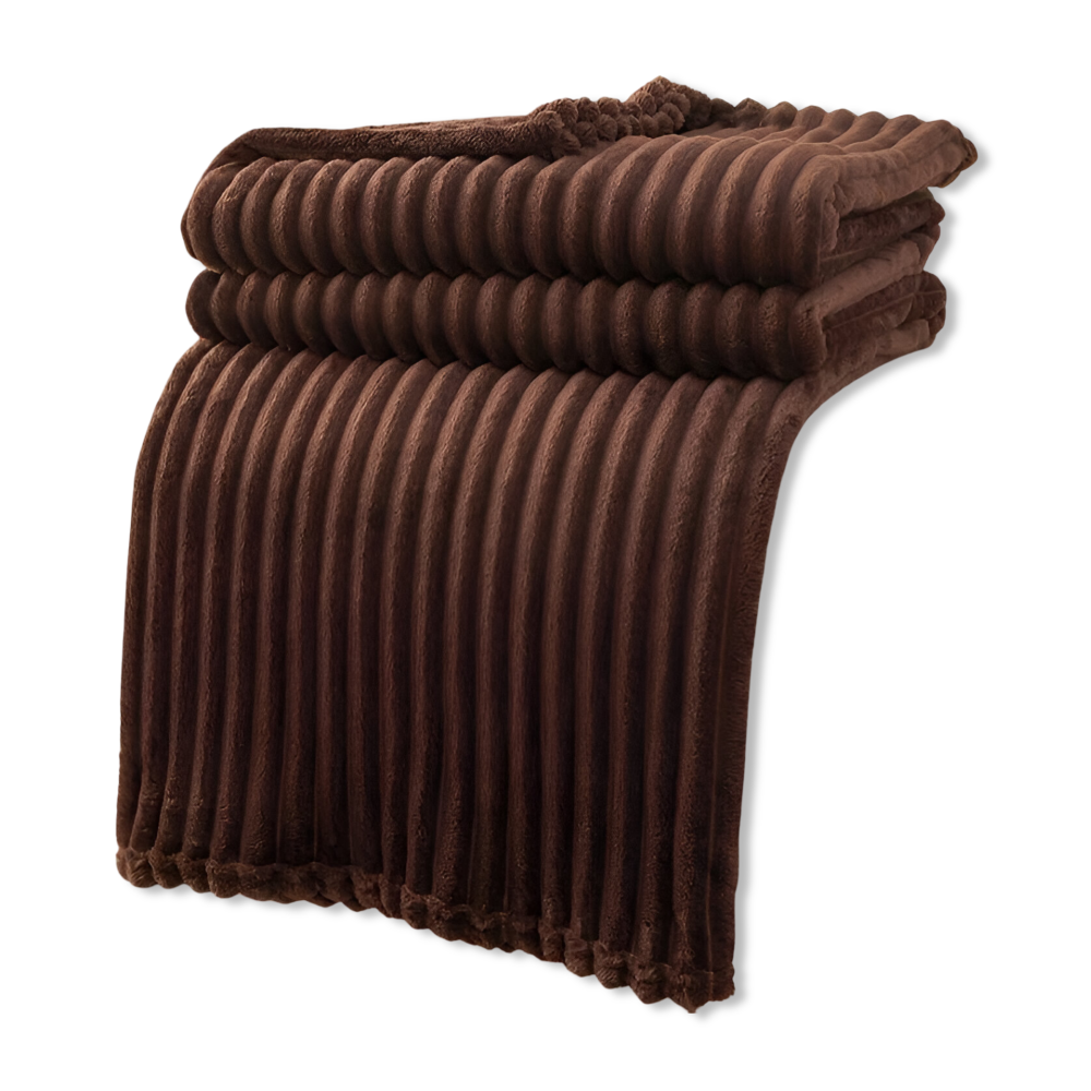 Maliben | Cosyloom Plaid | Soft Ribbed Fleece Blanket | Breathable & Fluffy | For All Seasons