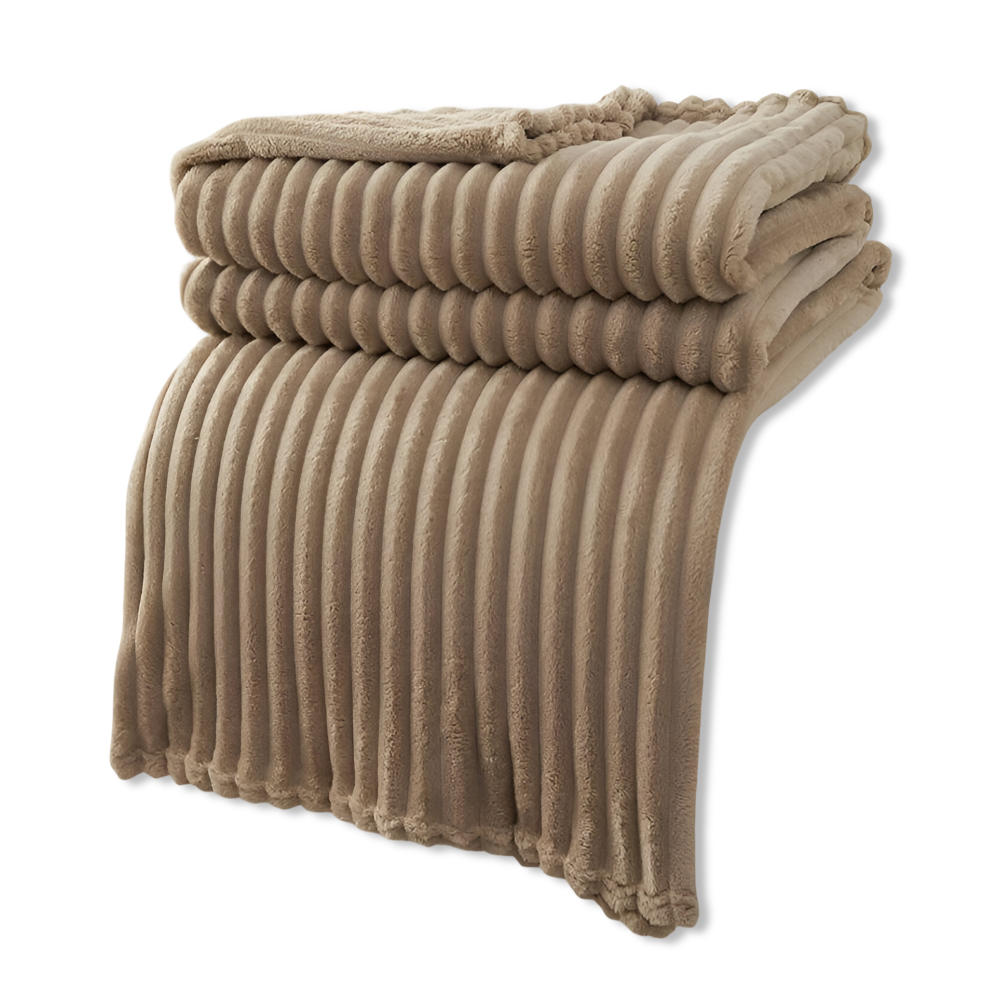 Maliben | Cosyloom Plaid | Soft Ribbed Fleece Blanket | Breathable & Fluffy | For All Seasons