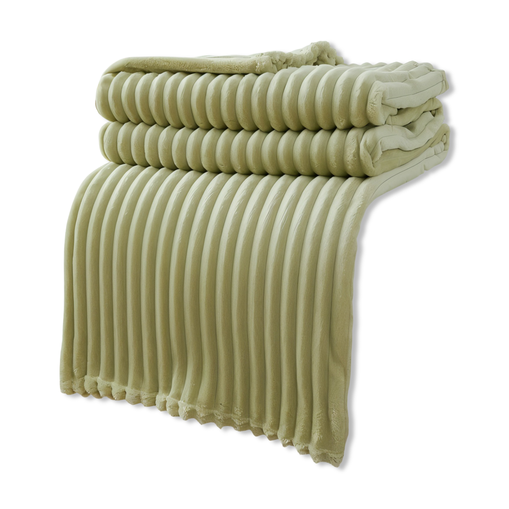 Maliben | Cosyloom Plaid | Soft Ribbed Fleece Blanket | Breathable & Fluffy | For All Seasons