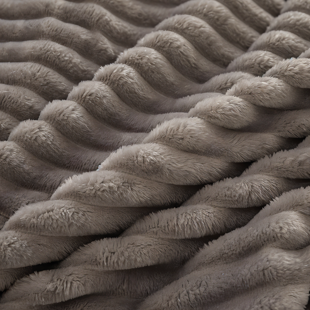 Maliben | Cosyloom Plaid | Soft Ribbed Fleece Blanket | Breathable & Fluffy | For All Seasons
