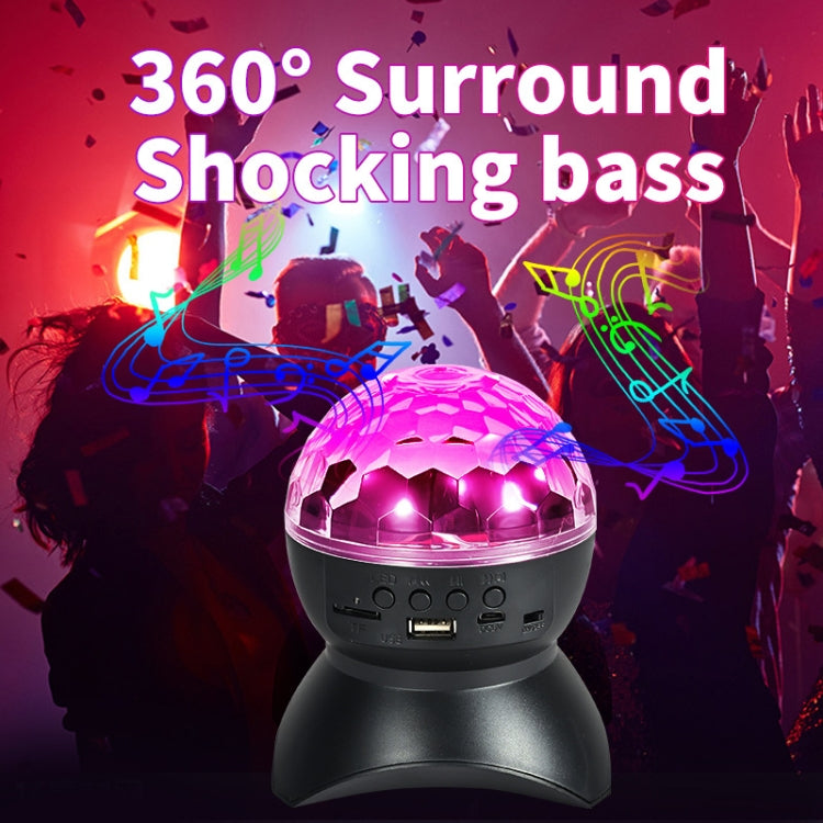 Maliben | Home Led Magic Ball Lights Bounce Ambient Lamps Room Sound Lights Balls, Color: Charging Model Black (Rgb Colored 5w)