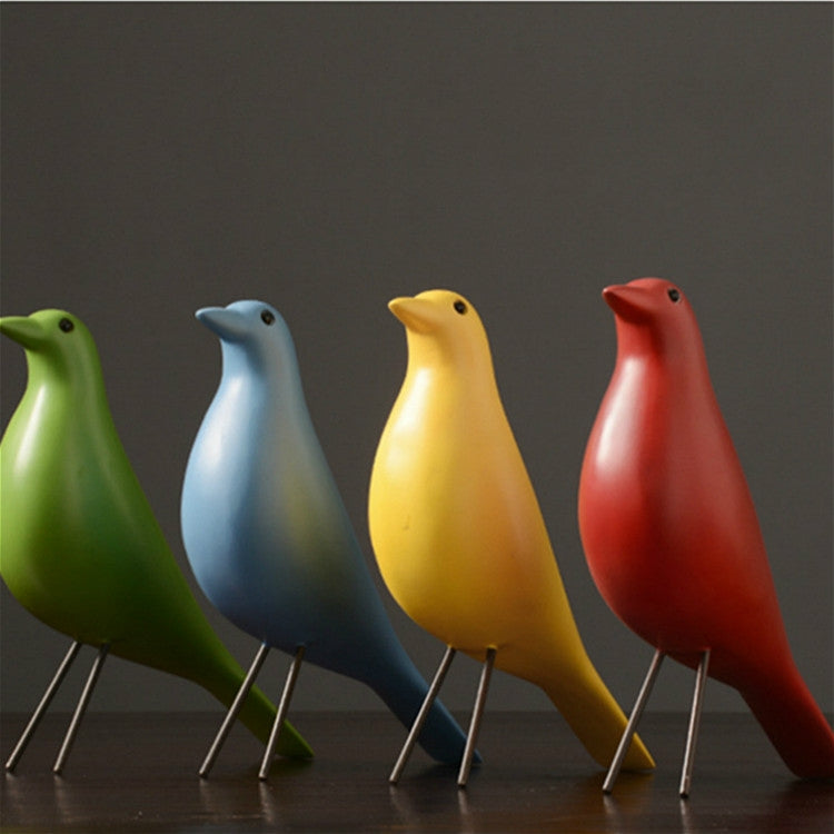 Maliben | Resin Craft Bird Figurine Office Ornaments Home Decoration Accessories (Black)