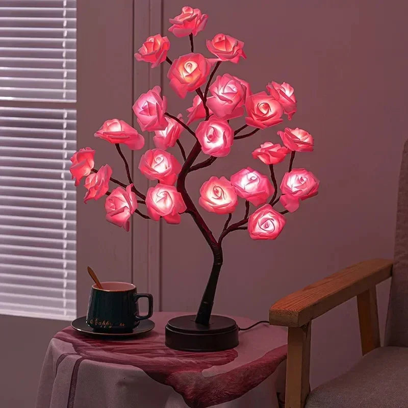 Maliben | Romantic Rose Table Lamp - Warm Light & Elegance