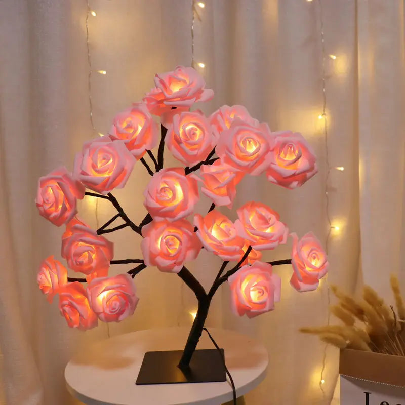 Maliben | Romantic Rose Table Lamp - Warm Light & Elegance