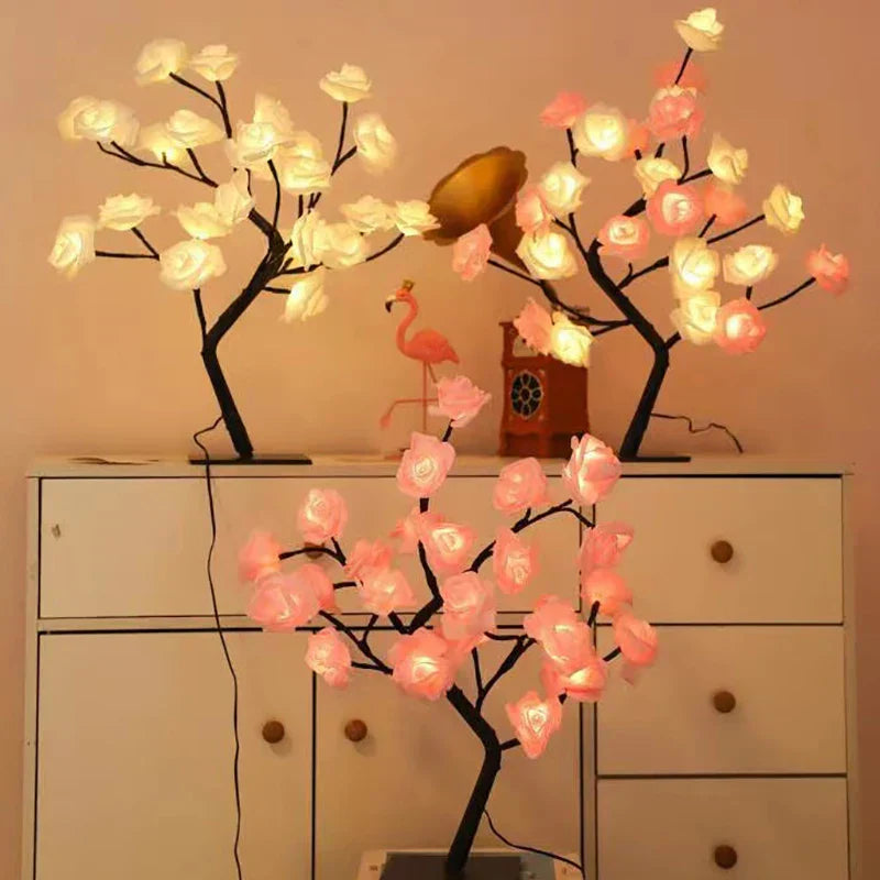 Maliben | Romantic Rose Table Lamp - Warm Light & Elegance