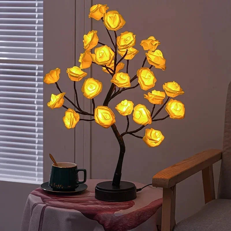 Maliben | Romantic Rose Table Lamp - Warm Light & Elegance