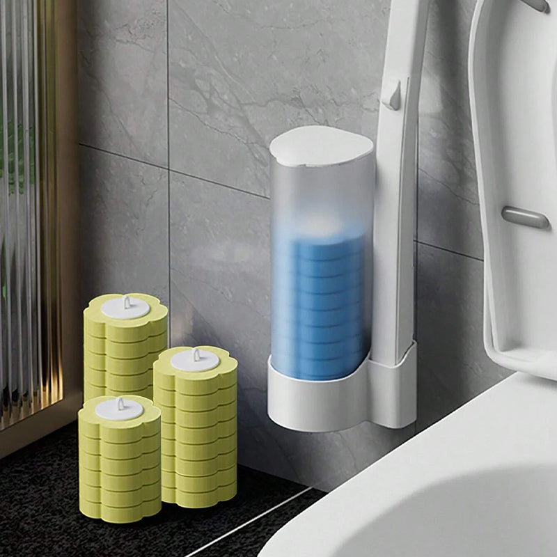Maliben | Antibacterial Disposable Toilet Brush With Hygienic Sponge Head And Holder