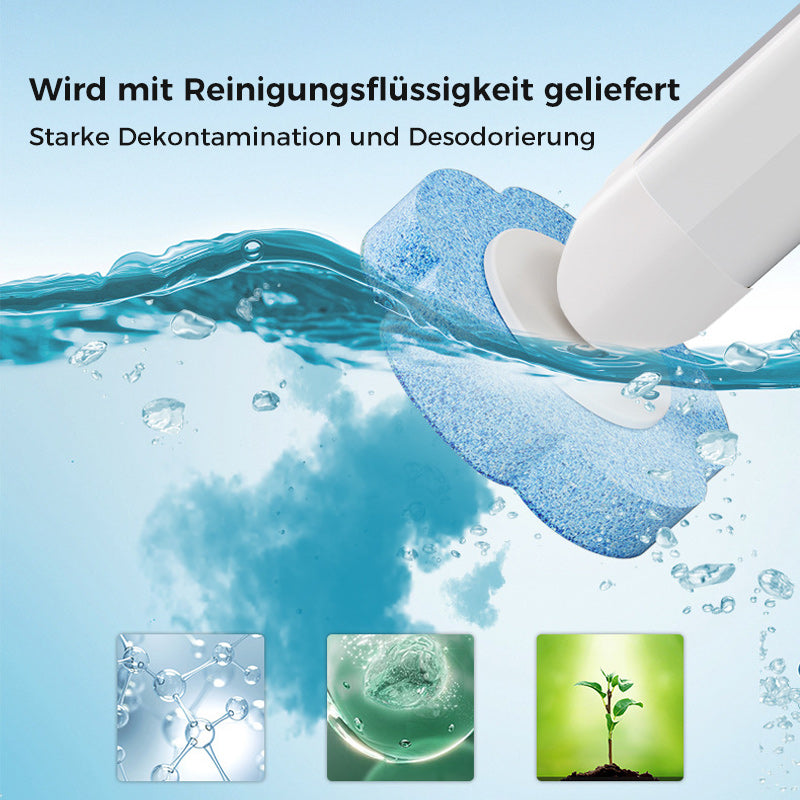 Maliben | Antibacterial Disposable Toilet Brush With Hygienic Sponge Head And Holder