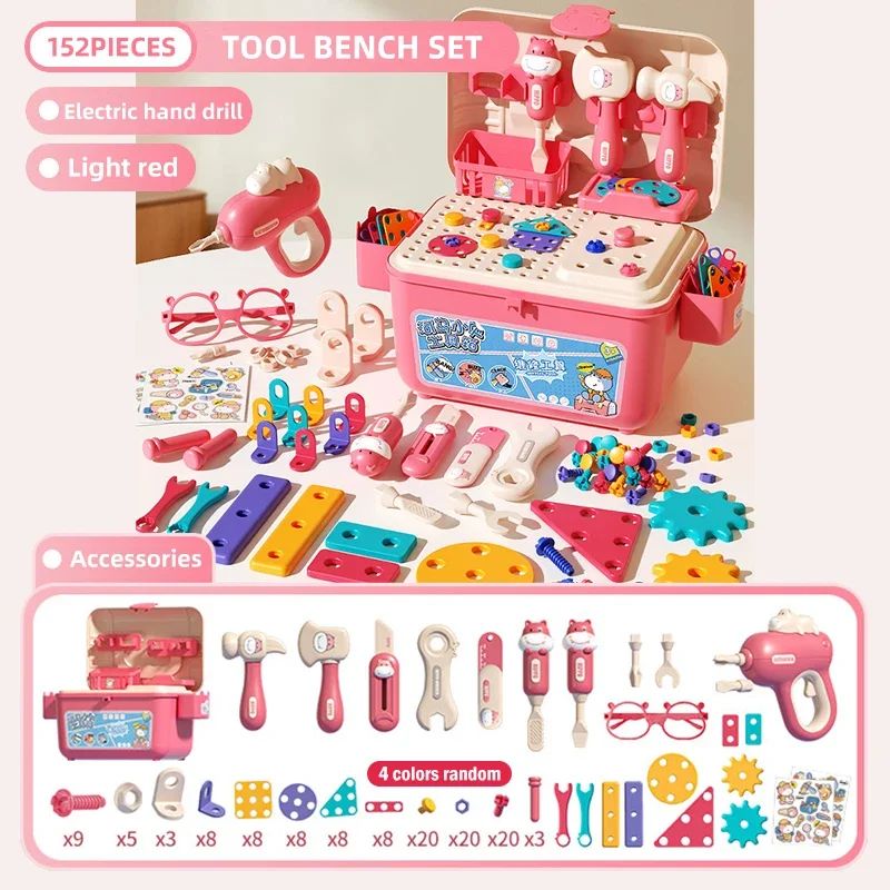 Maliben | Toolmaster | Kids Tool Box | Creative 3-In-1 Playset
