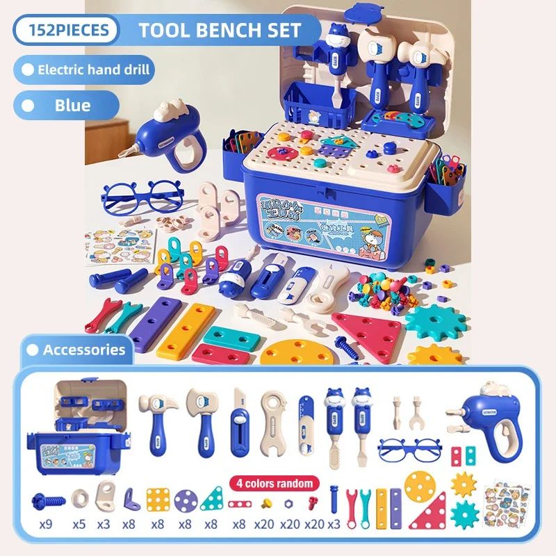 Maliben | Toolmaster | Kids Tool Box | Creative 3-In-1 Playset