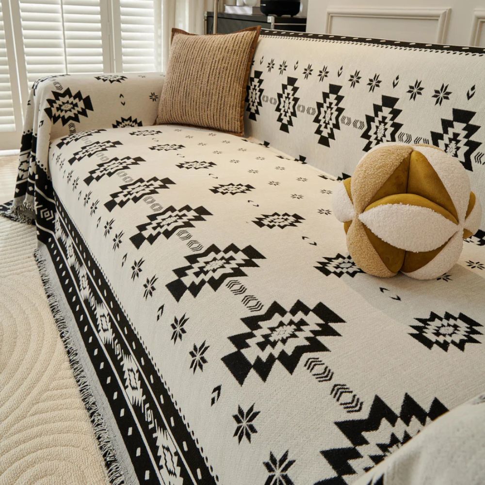 Maliben | Tribal Harmony Reversible Sofa Cover