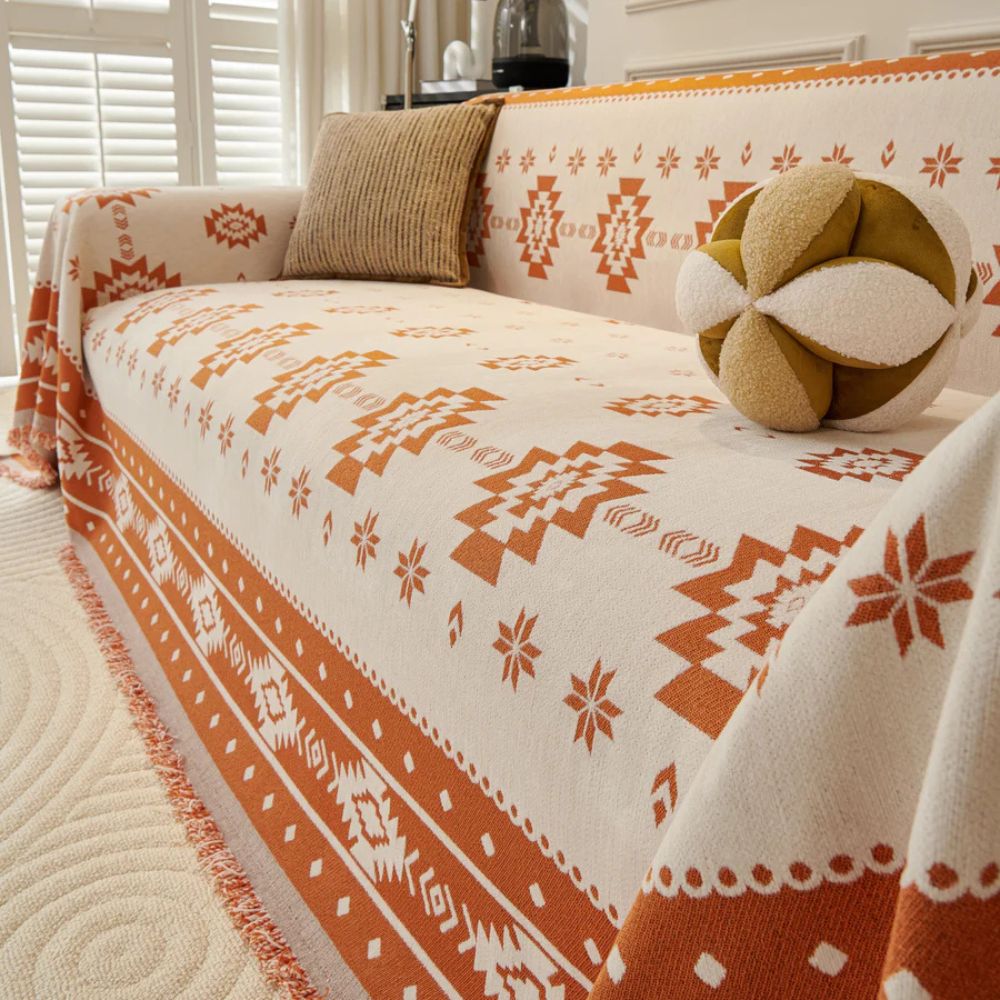 Maliben | Tribal Harmony Reversible Sofa Cover