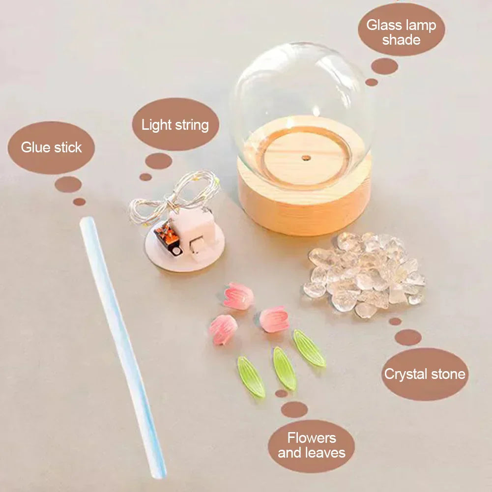 Maliben | Tulipglow Elegant Floral Table Lamp – Refined Lighting
