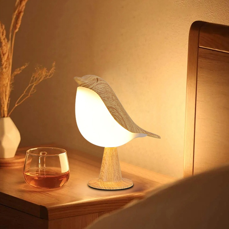 Maliben | Rechargeable Led Night Light With Touch Sensor And Creative Bird Design