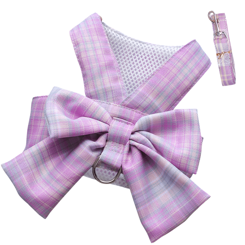 Maliben | Adjustable Dog Harness with Elegant Bow for Stylish Walks