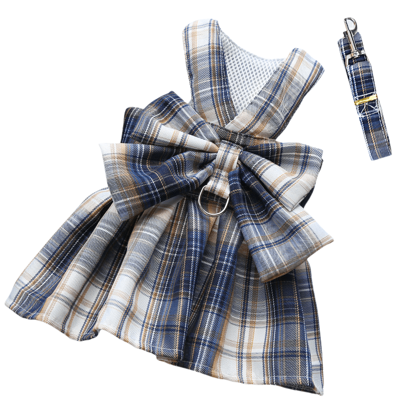 Maliben | Adjustable Dog Harness with Elegant Bow for Stylish Walks
