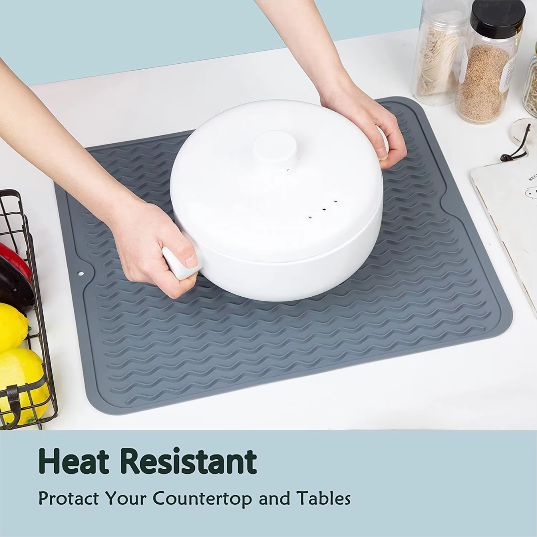 Maliben | Küchenwella Silicone Kitchen Mat | Heat Resistant & Non-Slip | Dish Mat, RefrigeraTor & Drawer Liner | Bpa-Free & Easy to Clean
