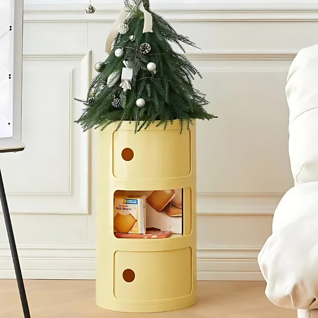 Maliben | Vase-Shaped Side Table With Storage Compartments