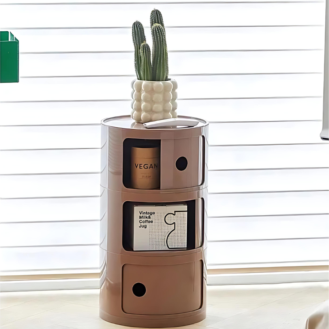 Maliben | Vase-Shaped Side Table With Storage Compartments