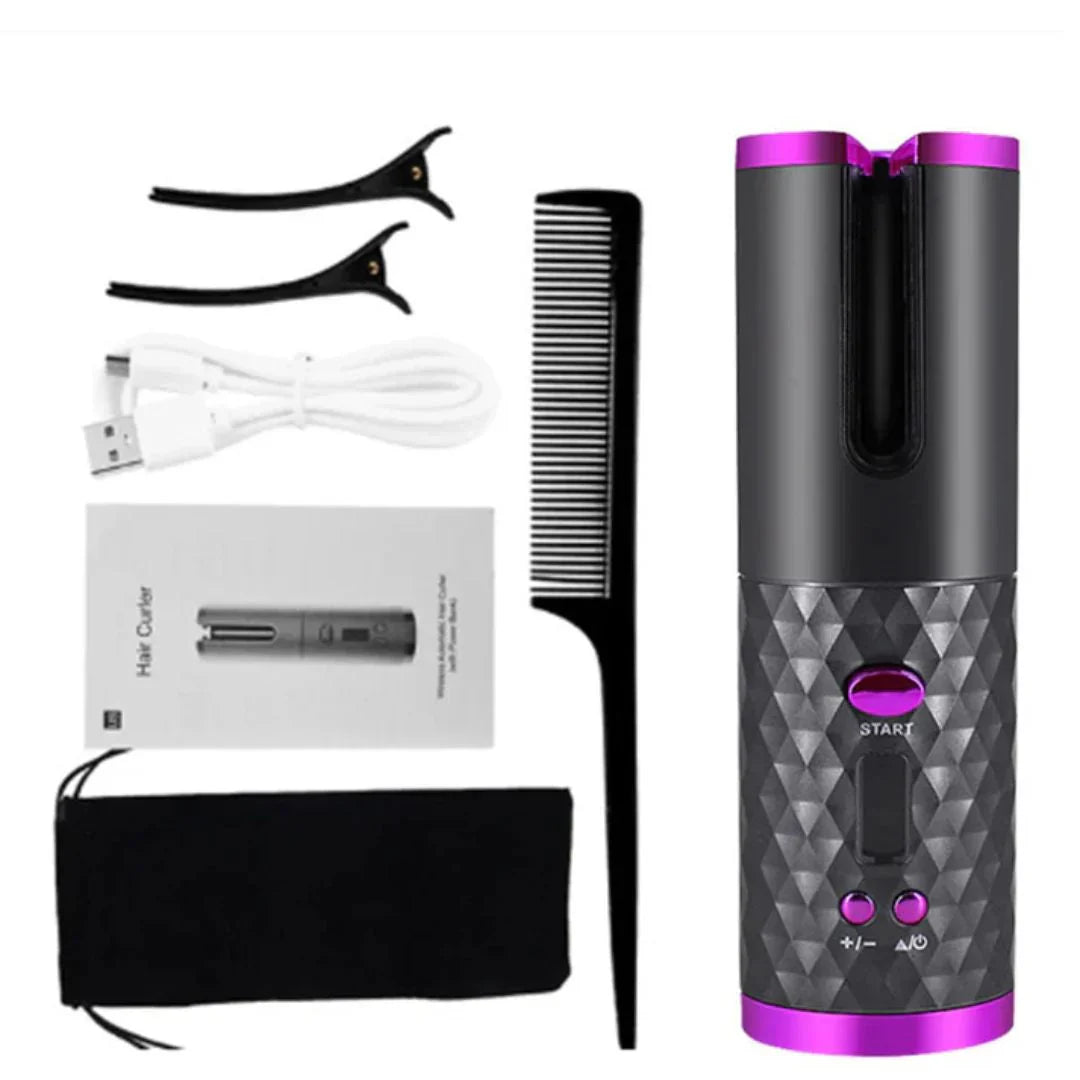 Maliben | Perfectcurl Automatic Curling Styler | Cordless And Rechargeable For Perfect Curls