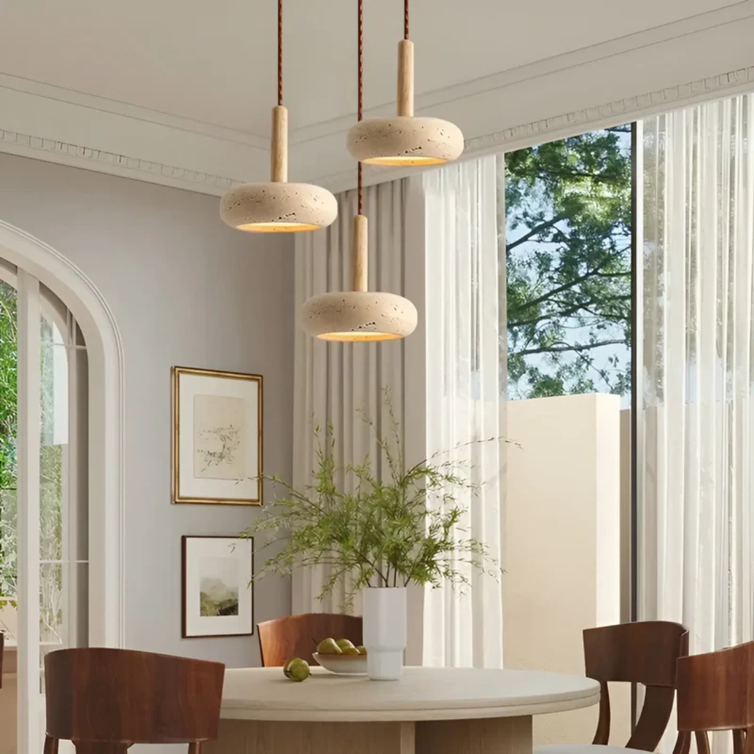 Maliben | Led Retro Japanese Ceiling Lamp - Tranquilhalo