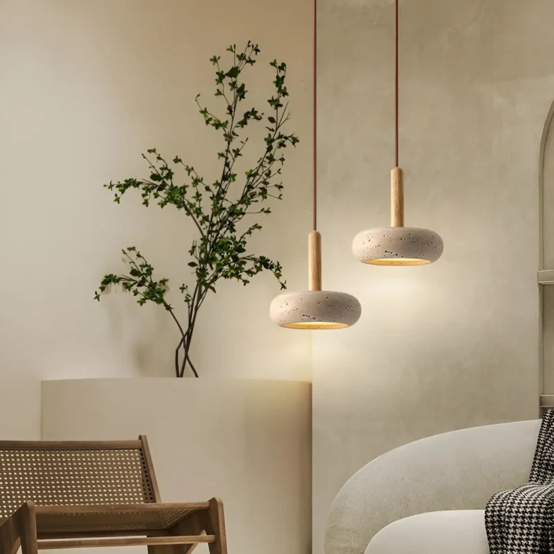 Maliben | Led Retro Japanese Ceiling Lamp - Tranquilhalo